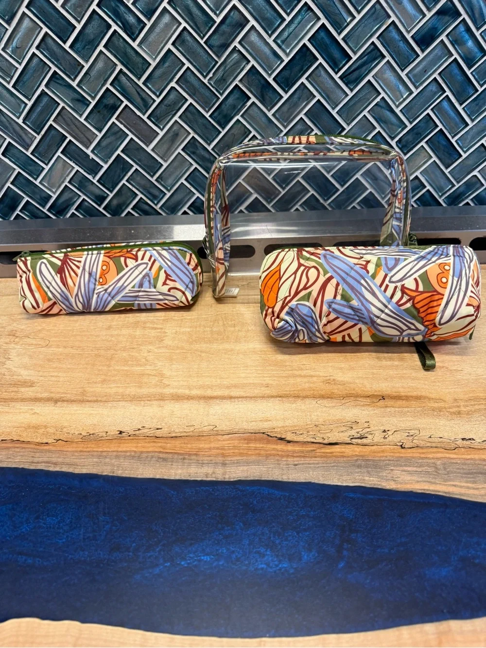 Vera Bradley clear cosmetic